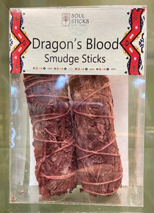 Dragon's Blood Smudge in a Box with Two 4" Bundles