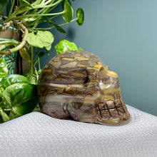 Load image into Gallery viewer, Brecciated Mookaite Jasper Skull