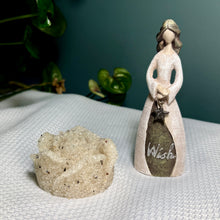 Load image into Gallery viewer, Crushed Clear Quartz Sphere with Tourmaline Specs