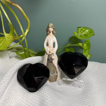 Load image into Gallery viewer, Black Obsidian Faceted Heart