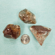 Load image into Gallery viewer, Rooster Tail Quartz Amphibole Tumbled Freeform