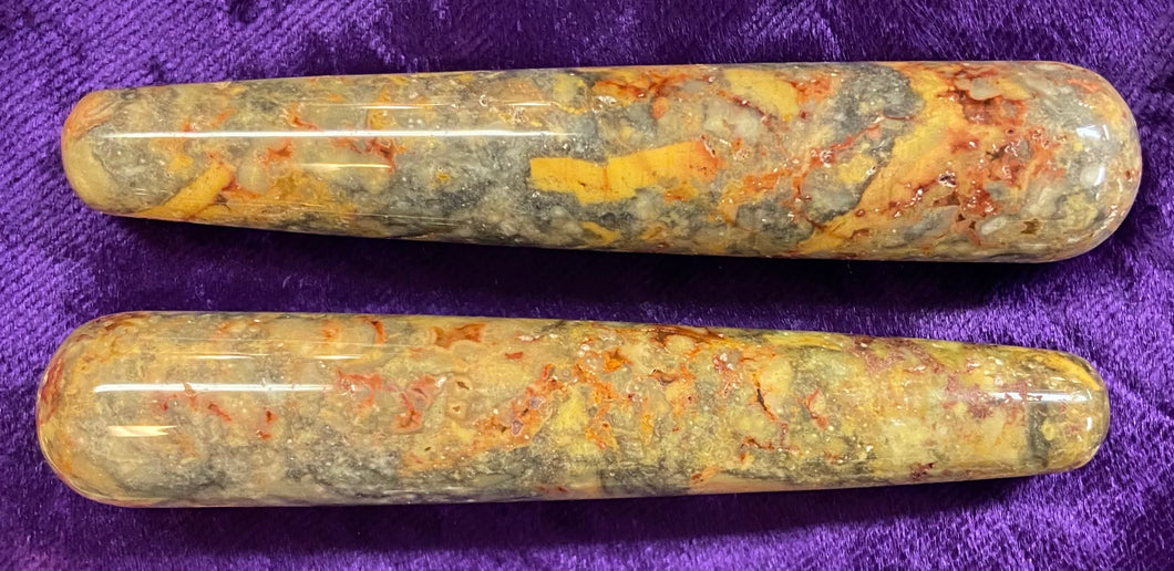 Crazy Lace Agate Wand