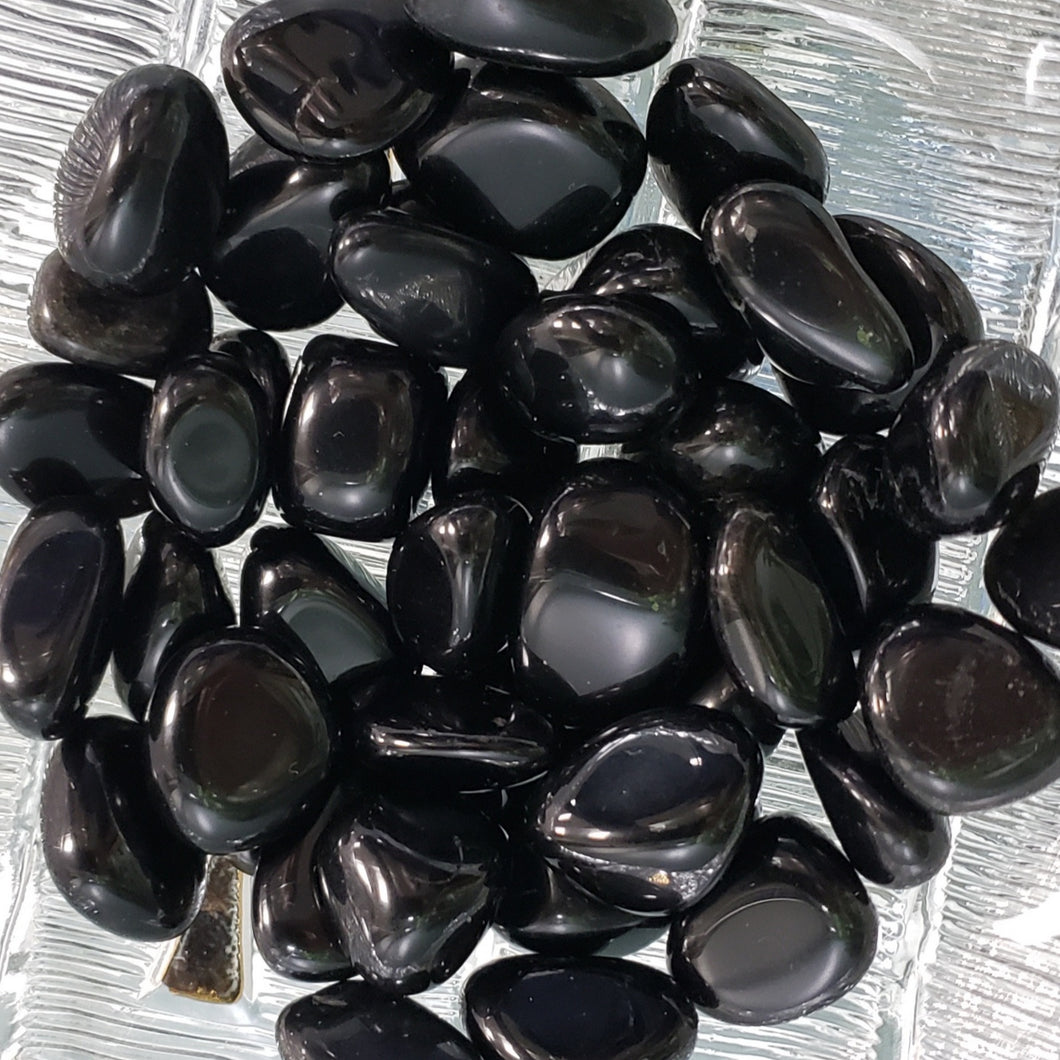 Black Obsidian Tumbled