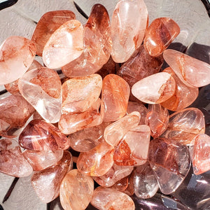 Red Hematoid Quartz Tumbled A