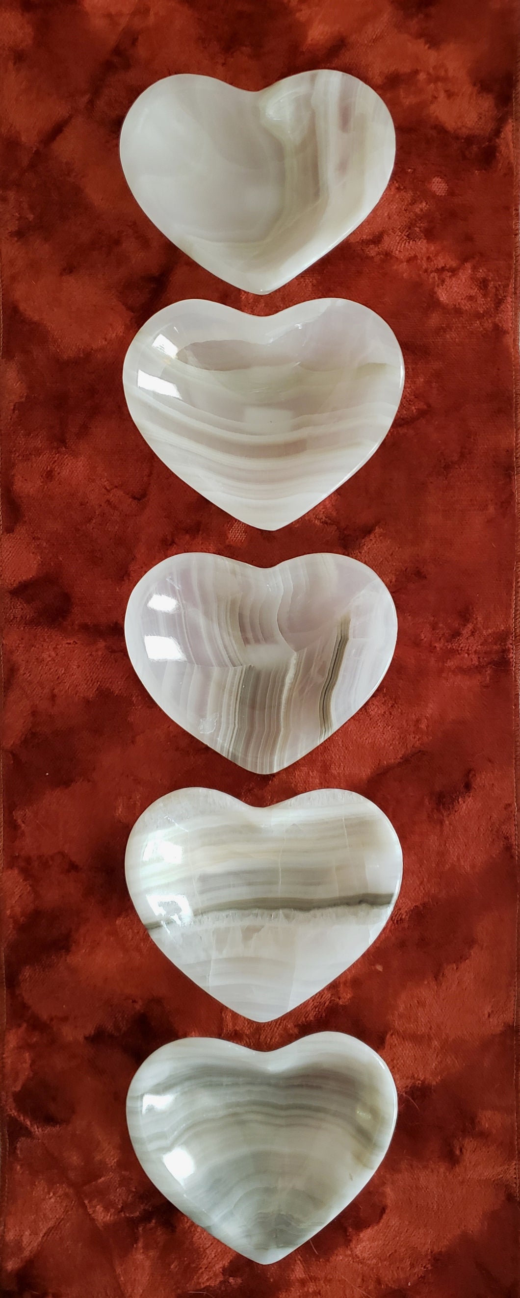 Gray Onyx Heart-Shaped Bowl