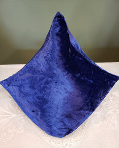 Velvet Cushion - Blue