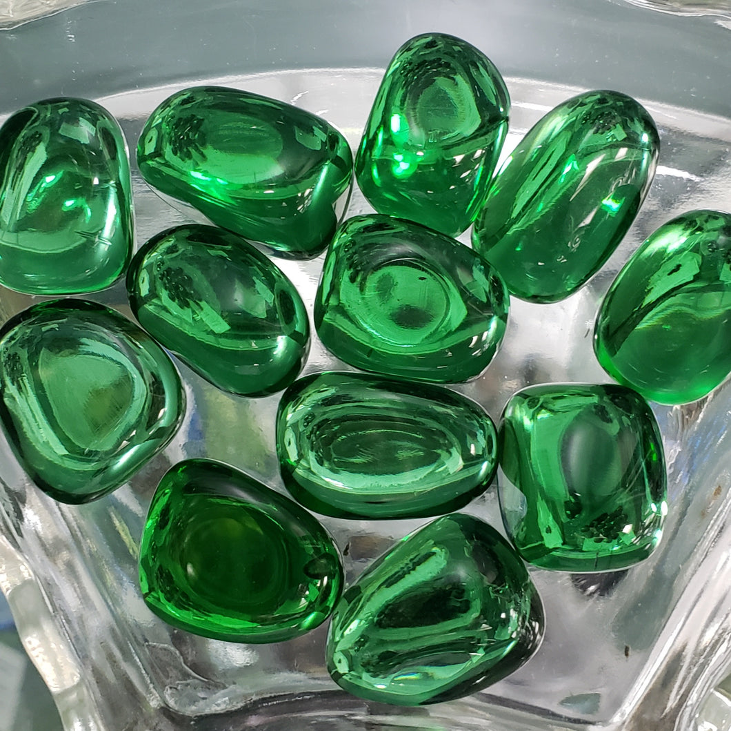Green Obsidian Tumbled