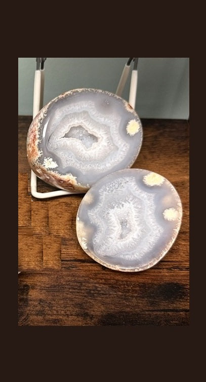 Agate Geode Pair AA