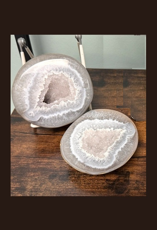 Agate Geode Pair AA