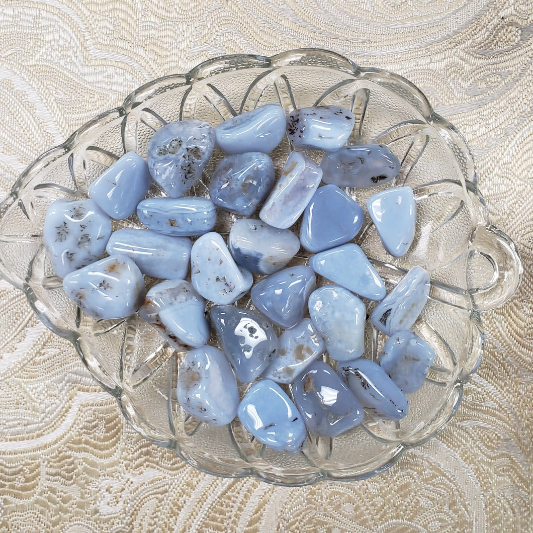Blue Chalcedony Tumbled