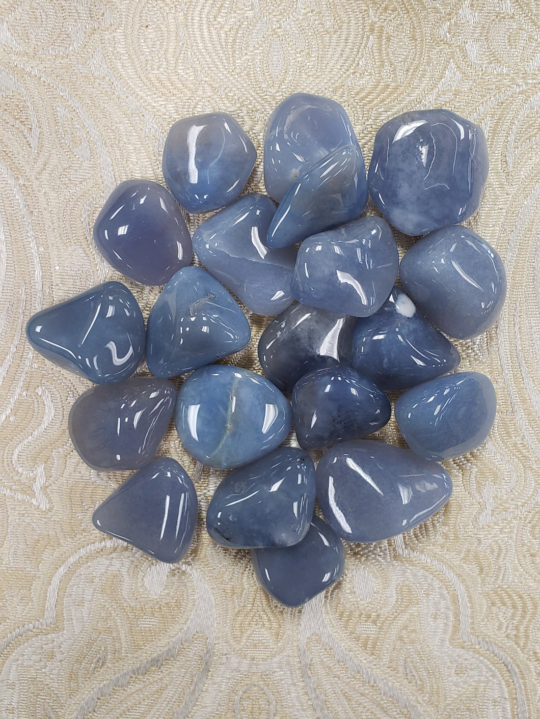 Blue Chalcedony Tumbled