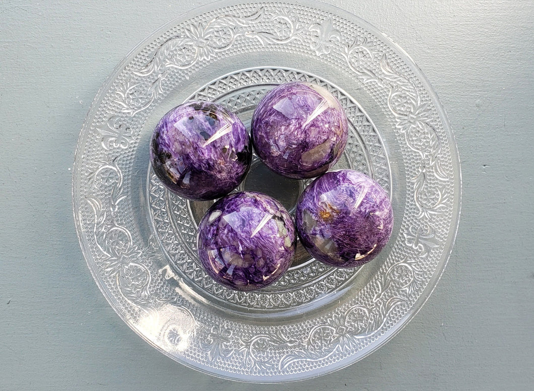 Charoite Spheres