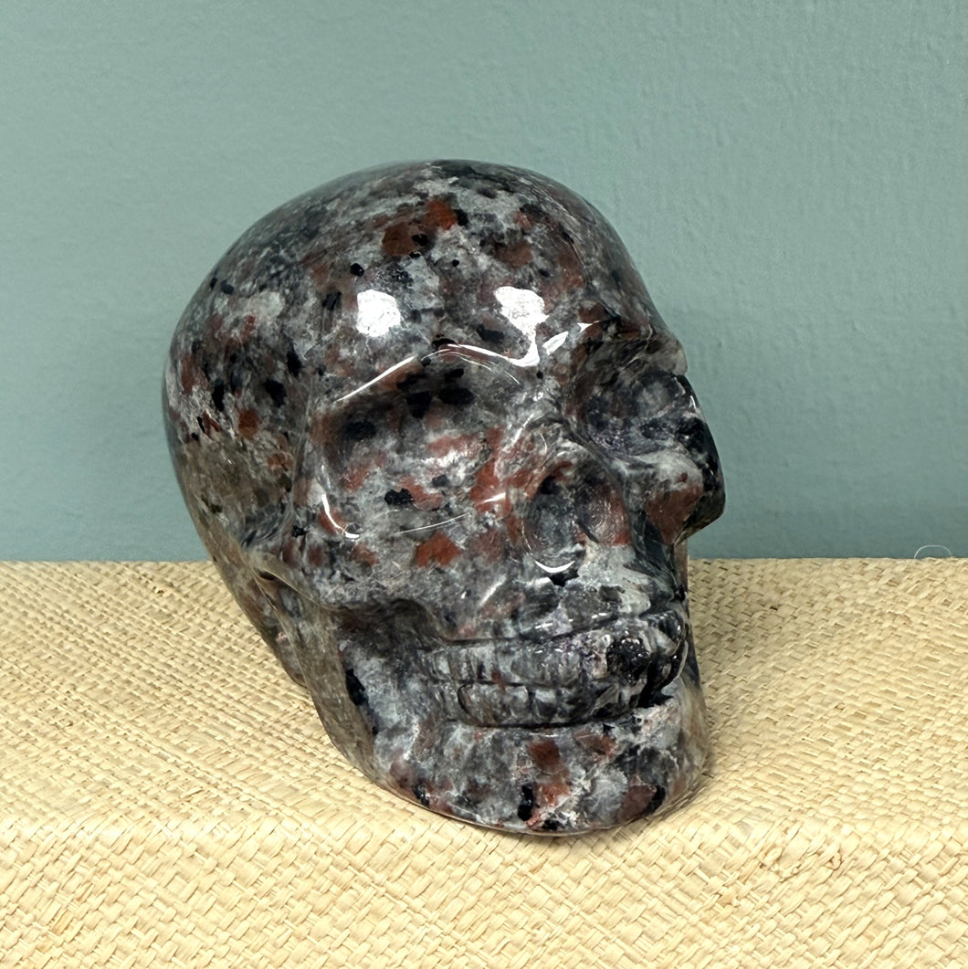 Flame Stone Skull