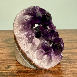 Amethyst Geode AA w/ Polished Edge