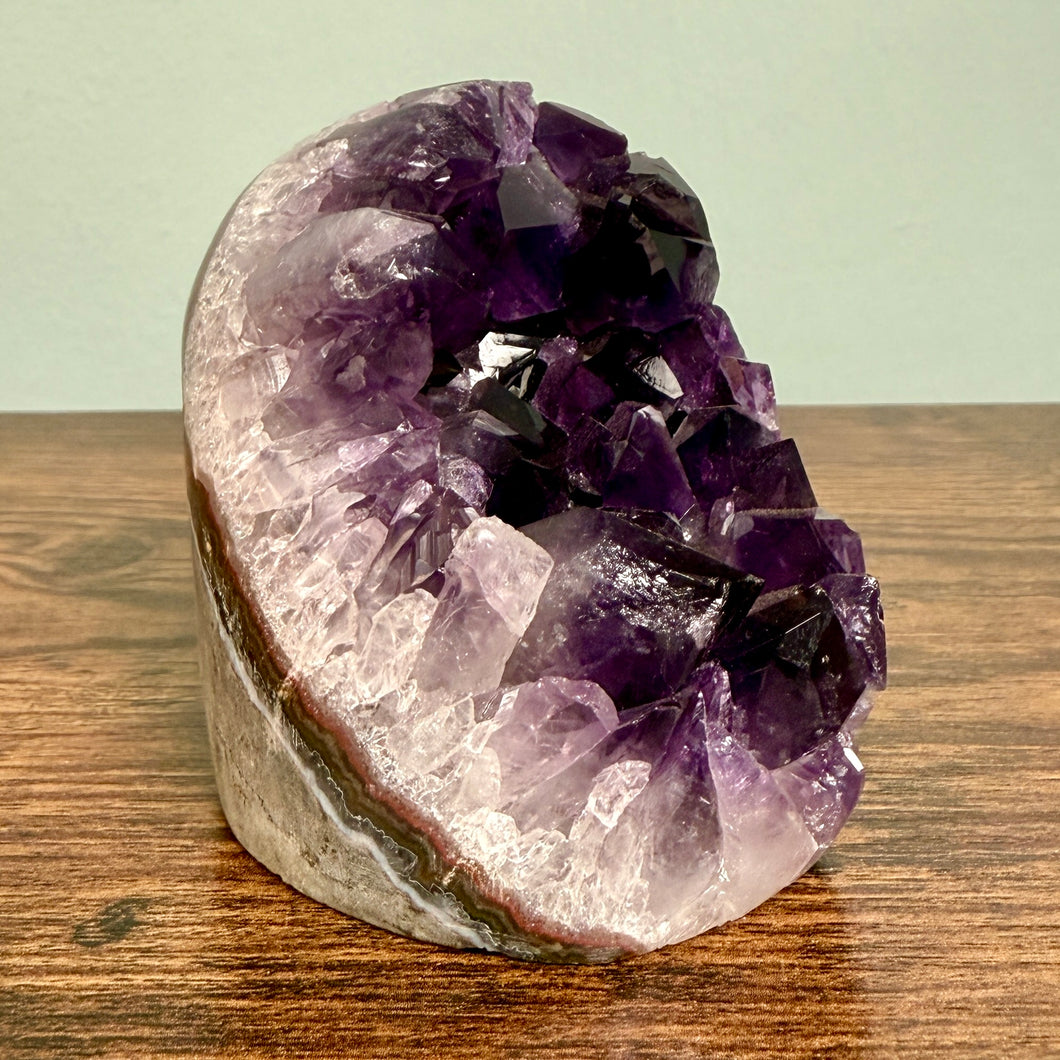 Amethyst Geode AA w/ Polished Edge