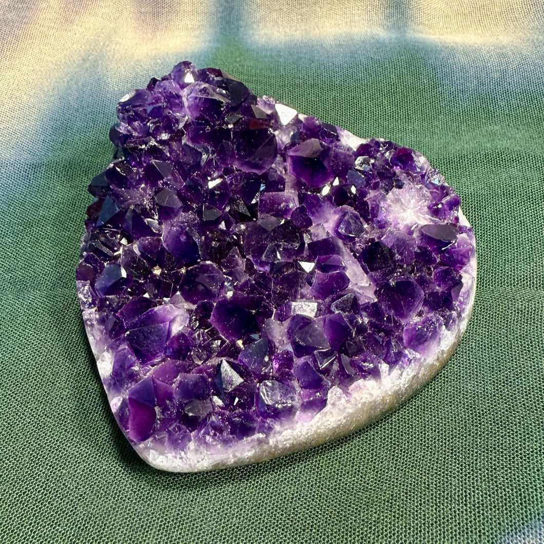 Amethyst Druzy Heart