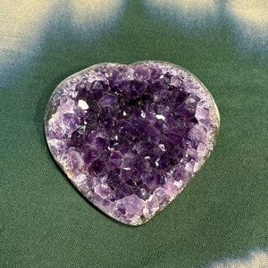 Amethyst Druzy Heart