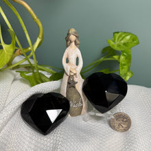 Load image into Gallery viewer, Black Obsidian Faceted Heart
