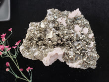 Load image into Gallery viewer, Pyrite with White Calcite Specimen

