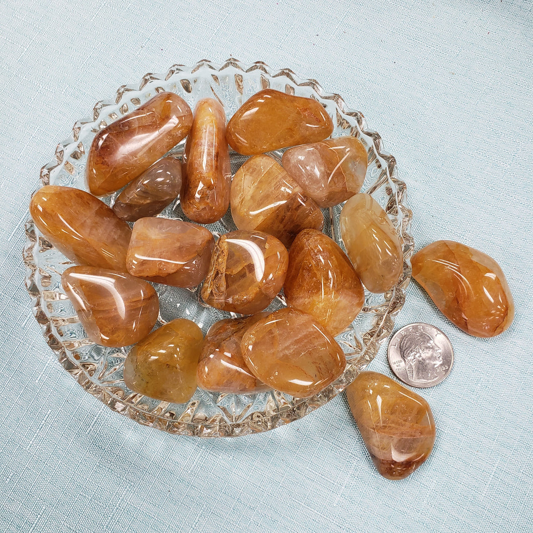 Hematoid Quartz Tumbled