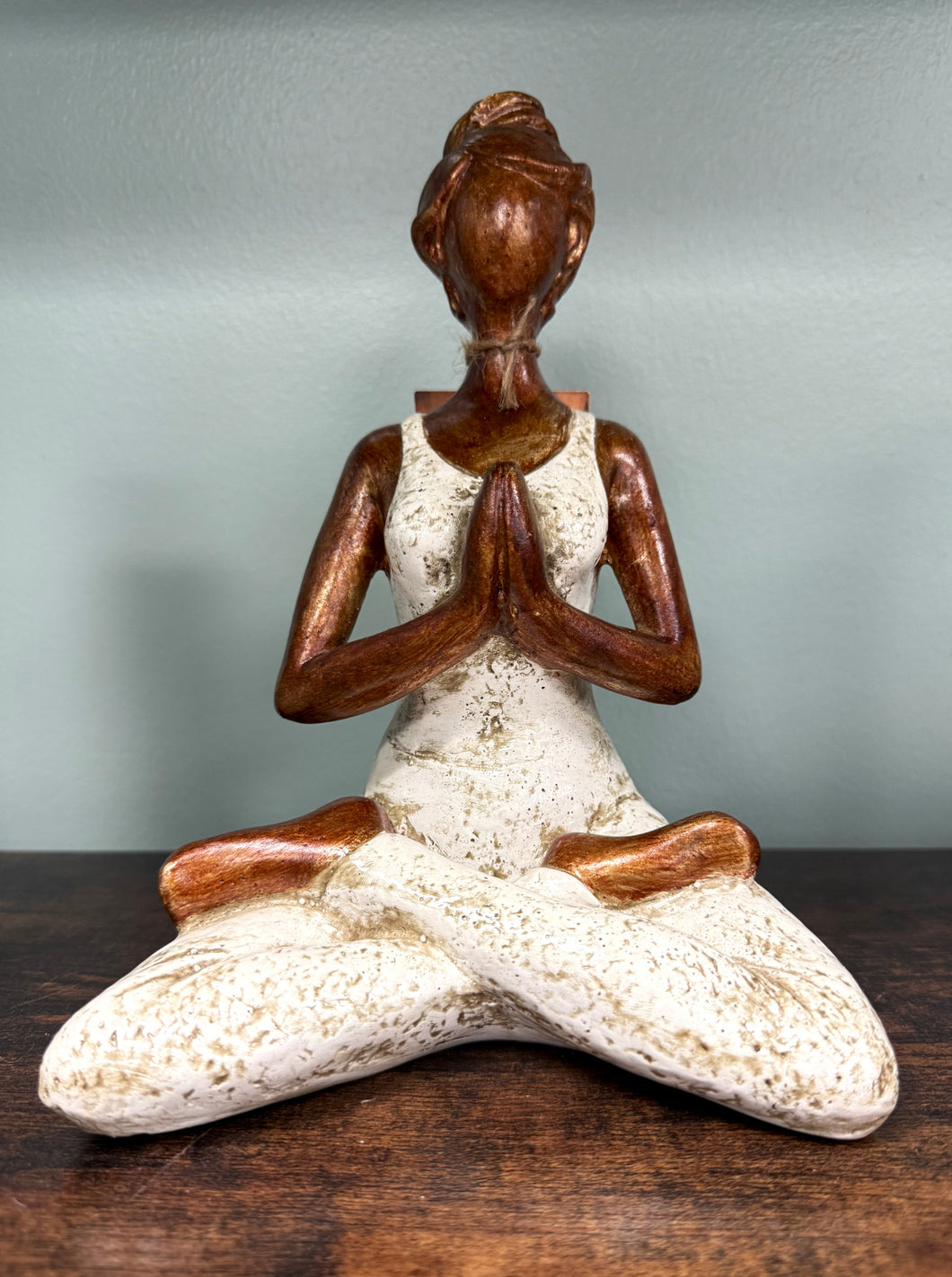 Yoga Lade in Seated Pose Resin Statue