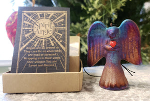 Raku Spirit Angel Ornament