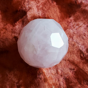 Rose Quartz Faceted Sphere
