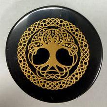 Load image into Gallery viewer, Black Obsidian Engraved Coasters
