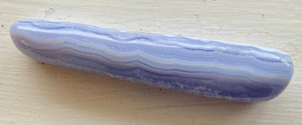 Blue Lace Agate Wand Grade A