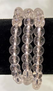 Clear Quartz 6mm Bead Bracelet
