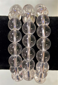 Clear Quartz 8mm Bead Bracelet