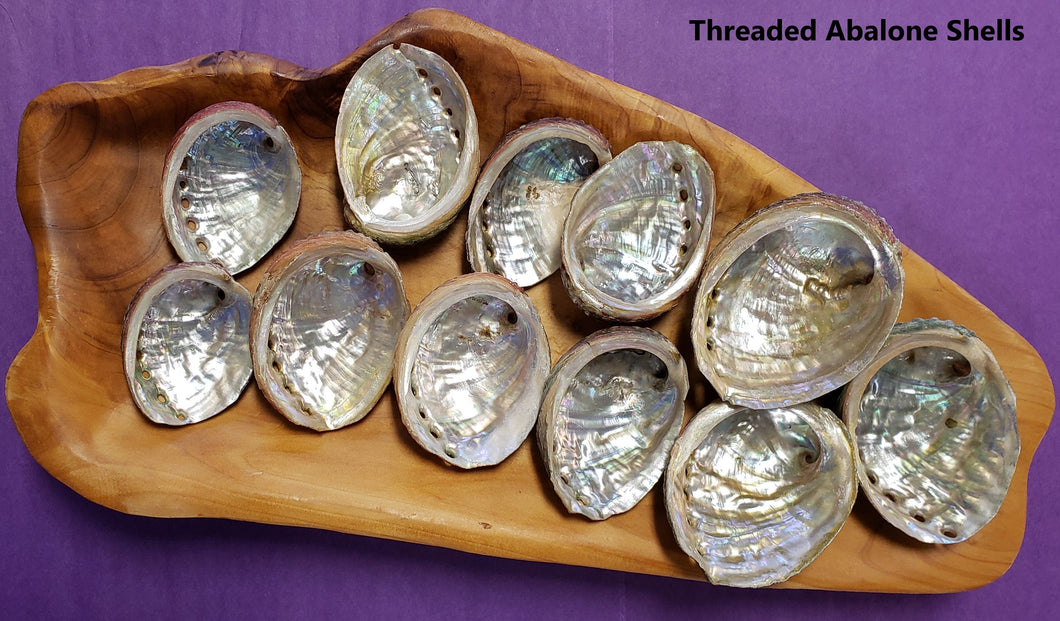 Threaded Abalone Shell Small