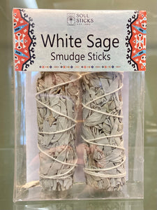 Sage / Smudge in a Box with Two 4" Bundles
